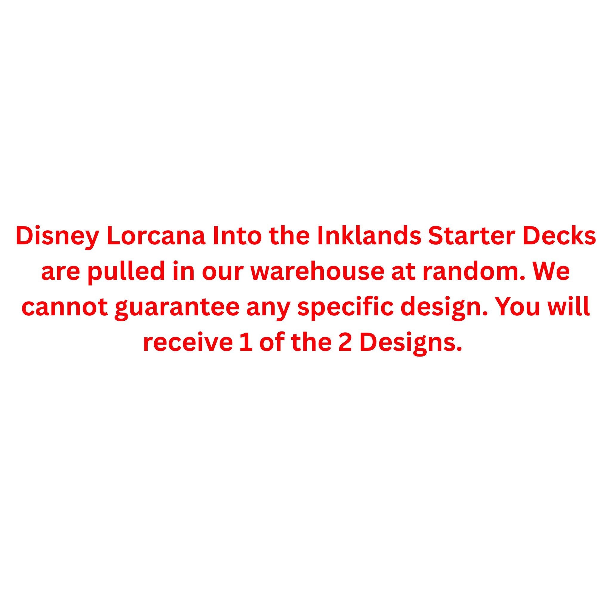 Disney Lorcana Into the Inklands Starter Deck