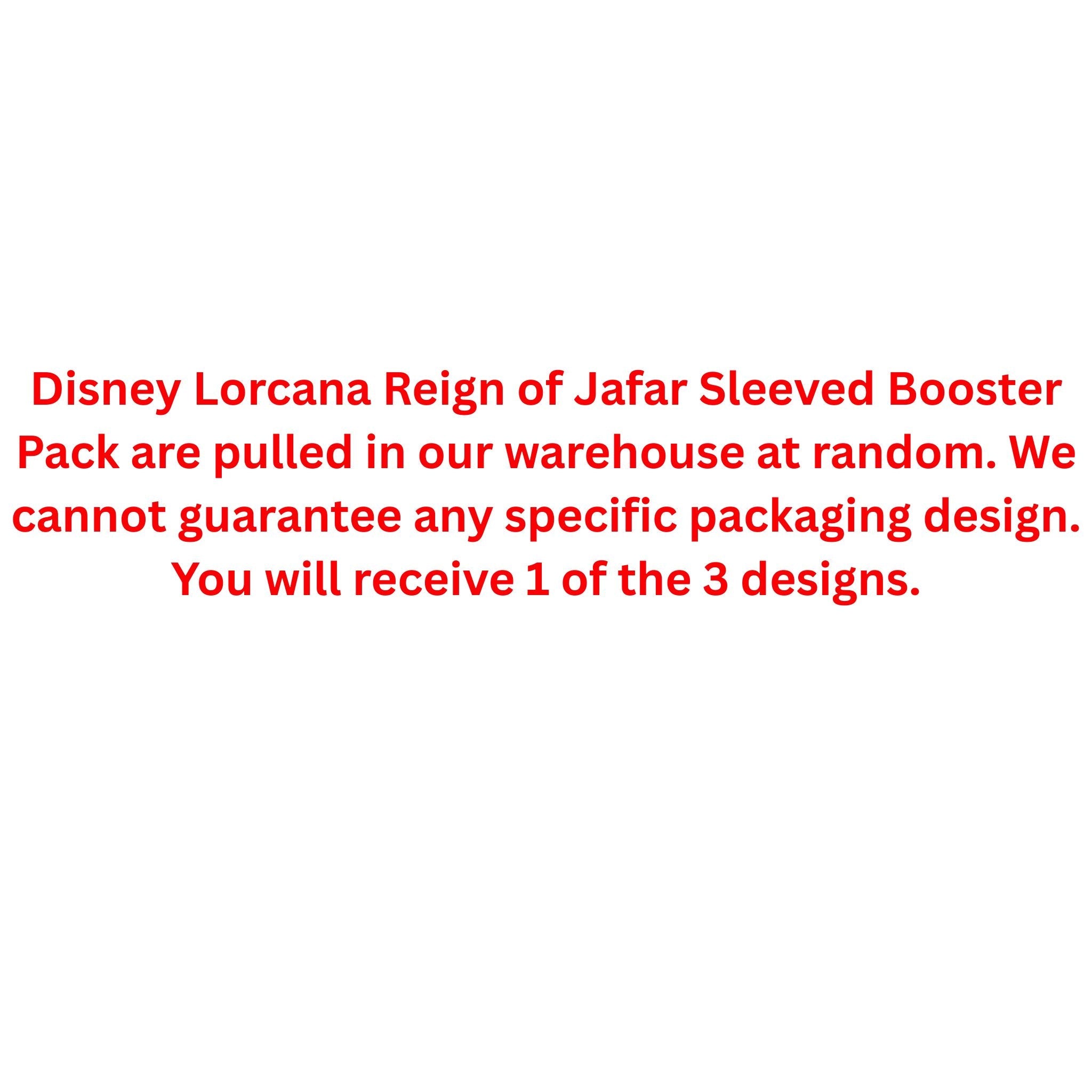Disney Lorcana Reign of Jafar Sleeved Booster Pack