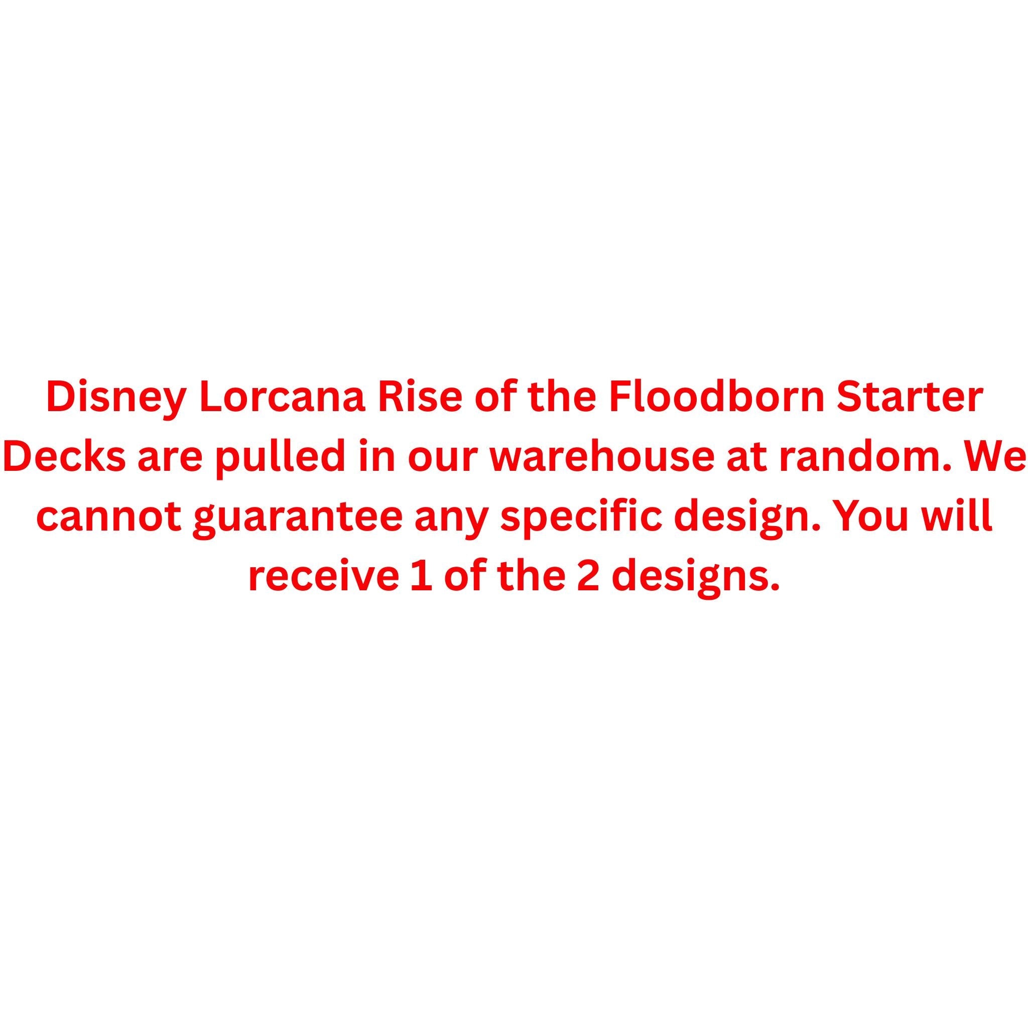 Disney Lorcana Rise of the Floodborn Starter Deck