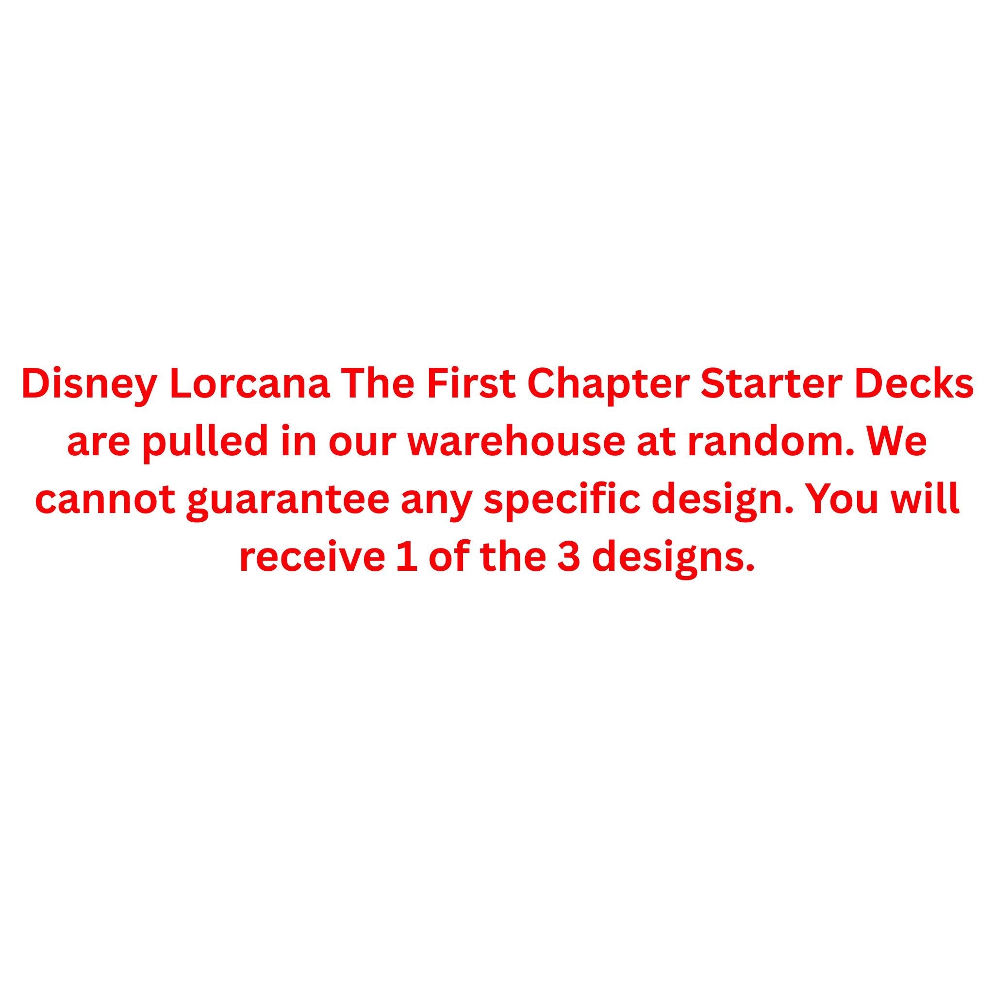 Disney Lorcana The First Chapter Starter Deck
