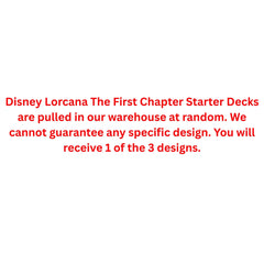 Disney Lorcana The First Chapter Starter Deck