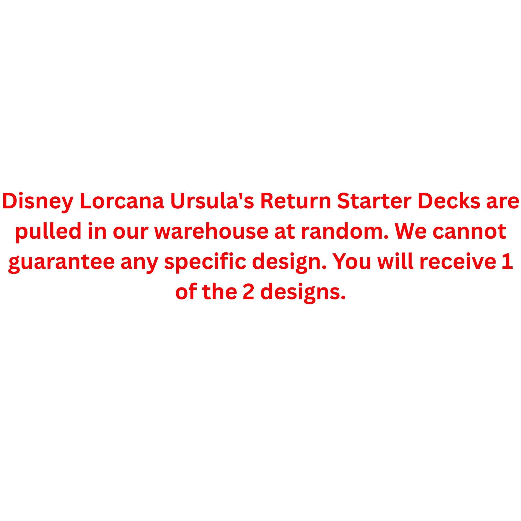 Disney Lorcana Ursula's Return Starter Deck
