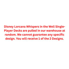 Disney Lorcana Whispers in the Well Single-Player Deck