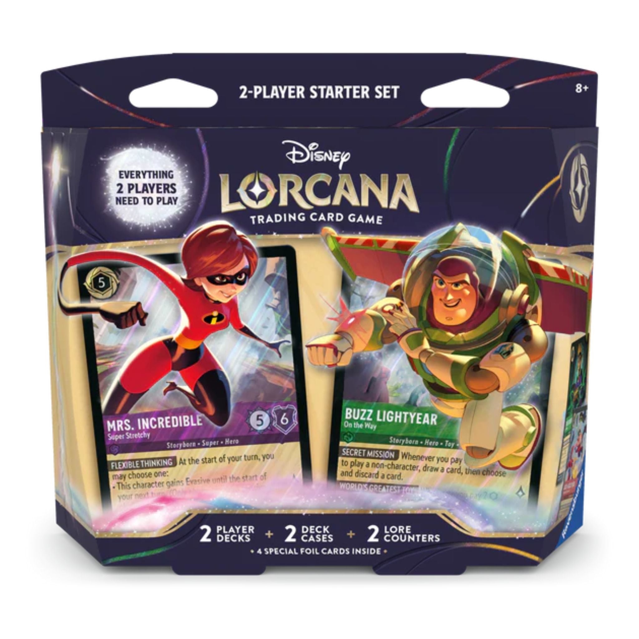 Disney Lorcana Wilds Unknown Buzz Lightyear & Elastigirl Two-Player Deck