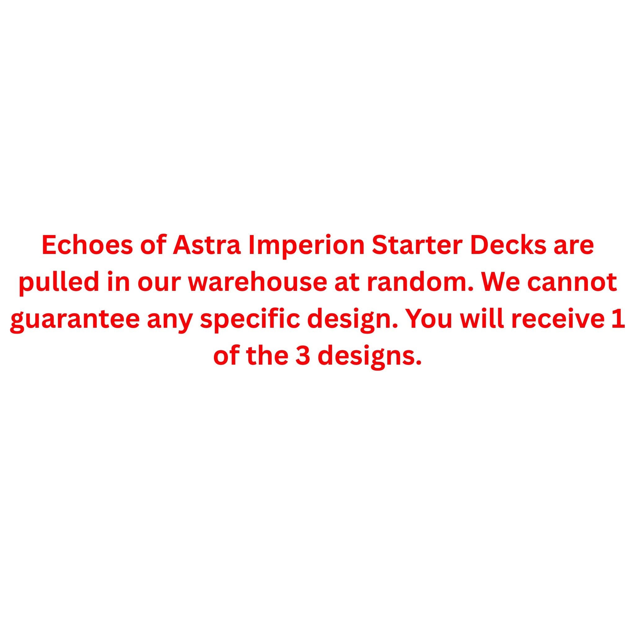 Echoes of Astra Imperion Starter Deck (Presell)