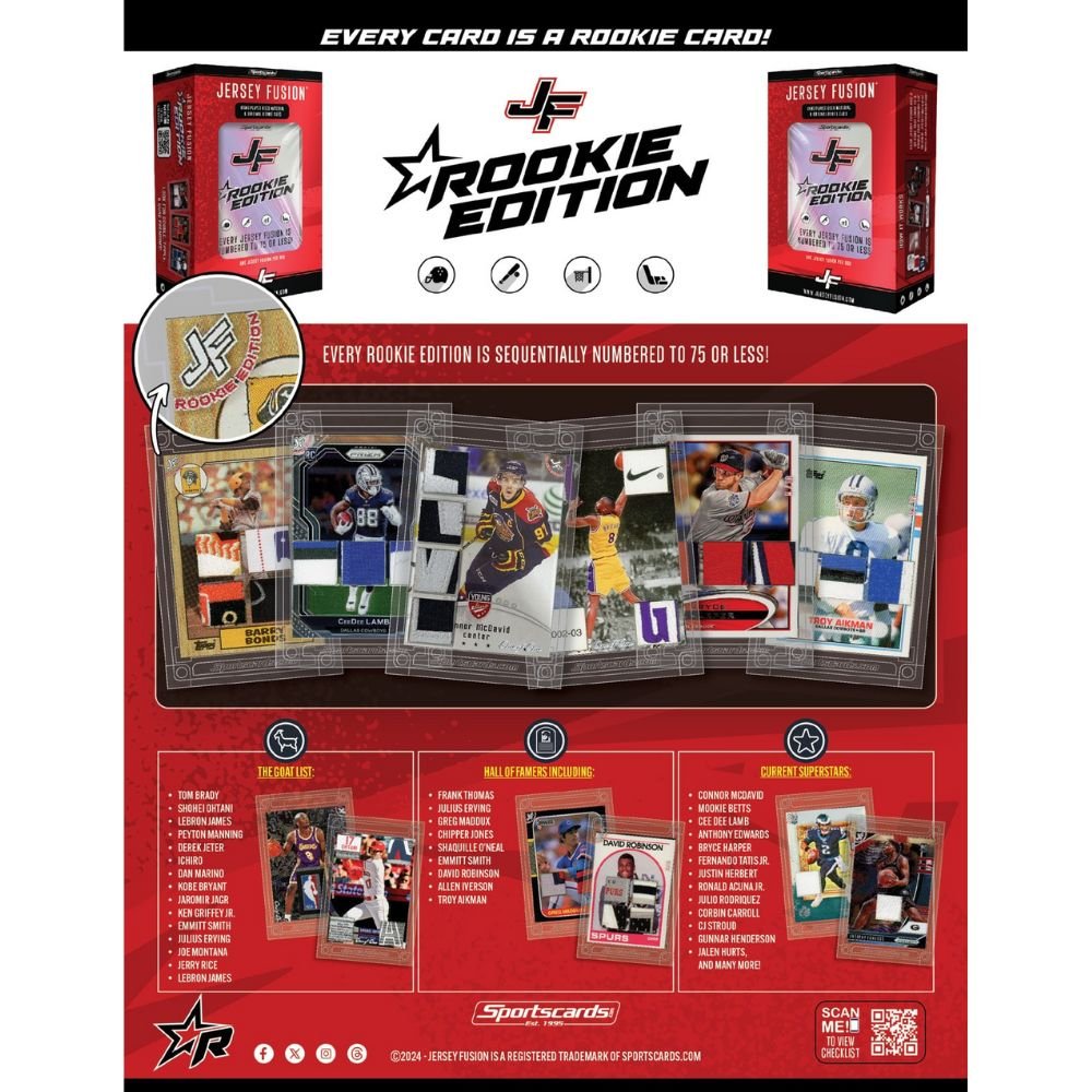 Jersey Fusion Rookie Edition Hobby Box