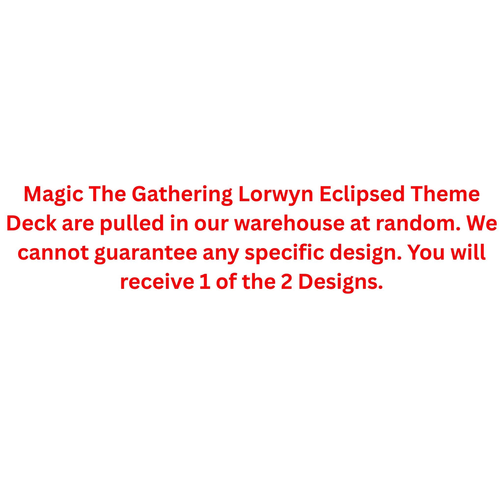 Magic The Gathering Lorwyn Eclipsed Theme Deck