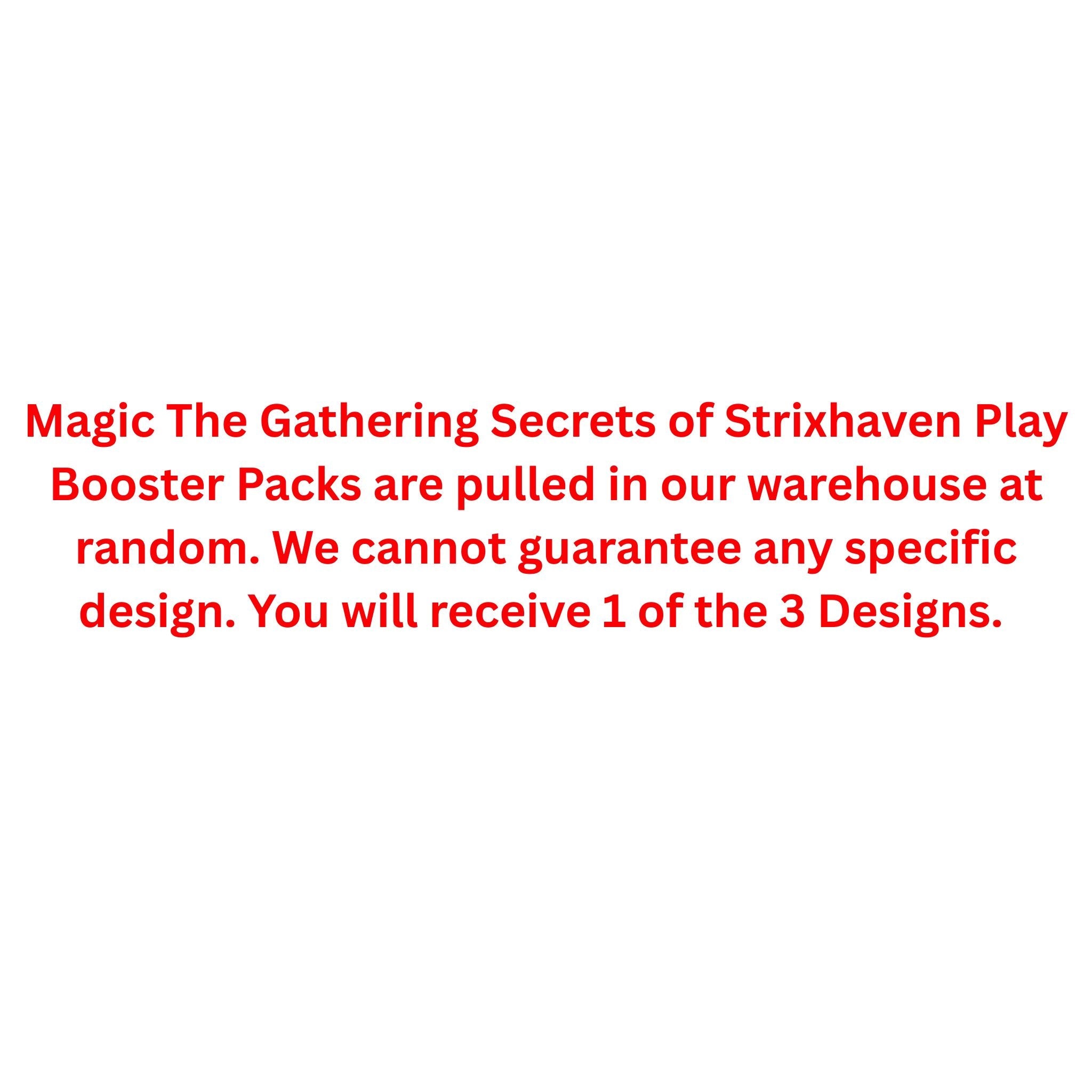 Magic The Gathering Secrets of Strixhaven Play Booster Pack