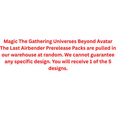 Magic The Gathering Universes Beyond Avatar The Last Airbender Prerelease Pack