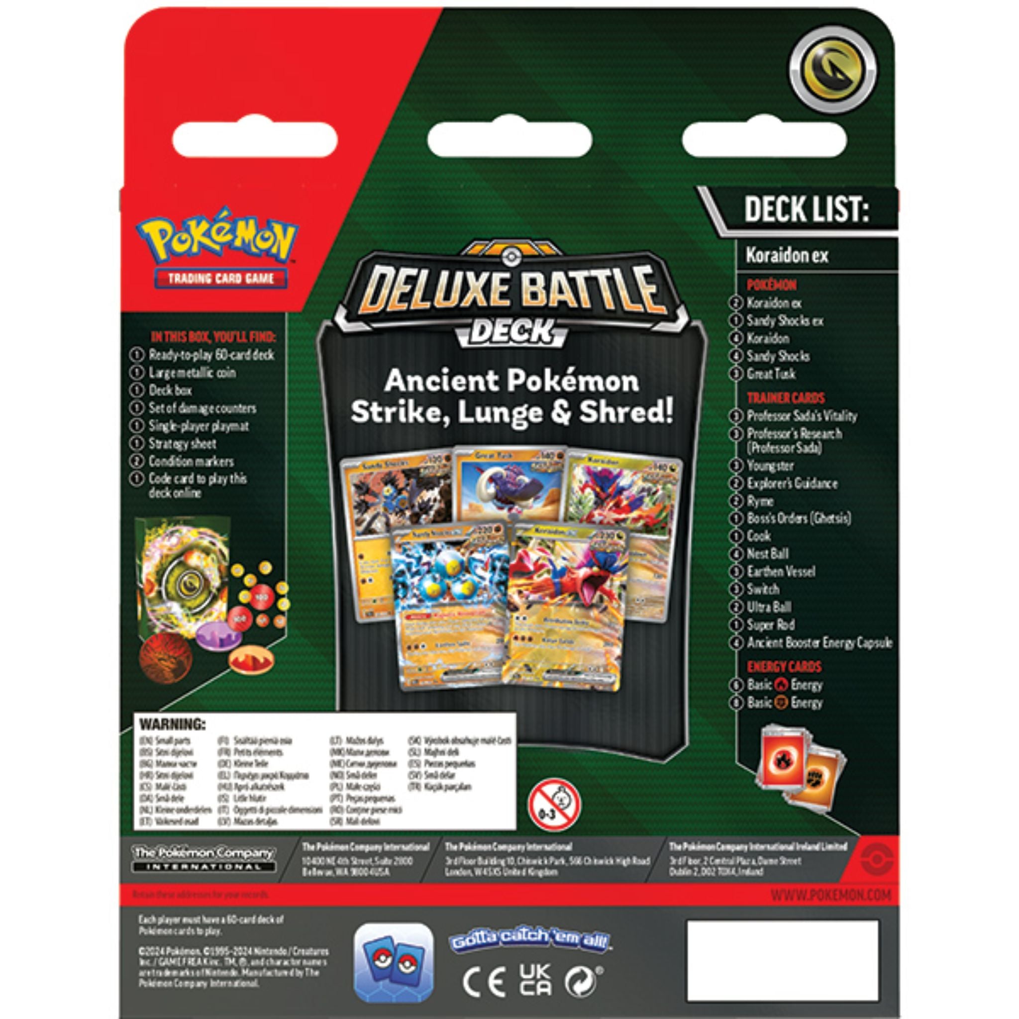 Pokemon Koraidon Ex Deluxe Battle Deck