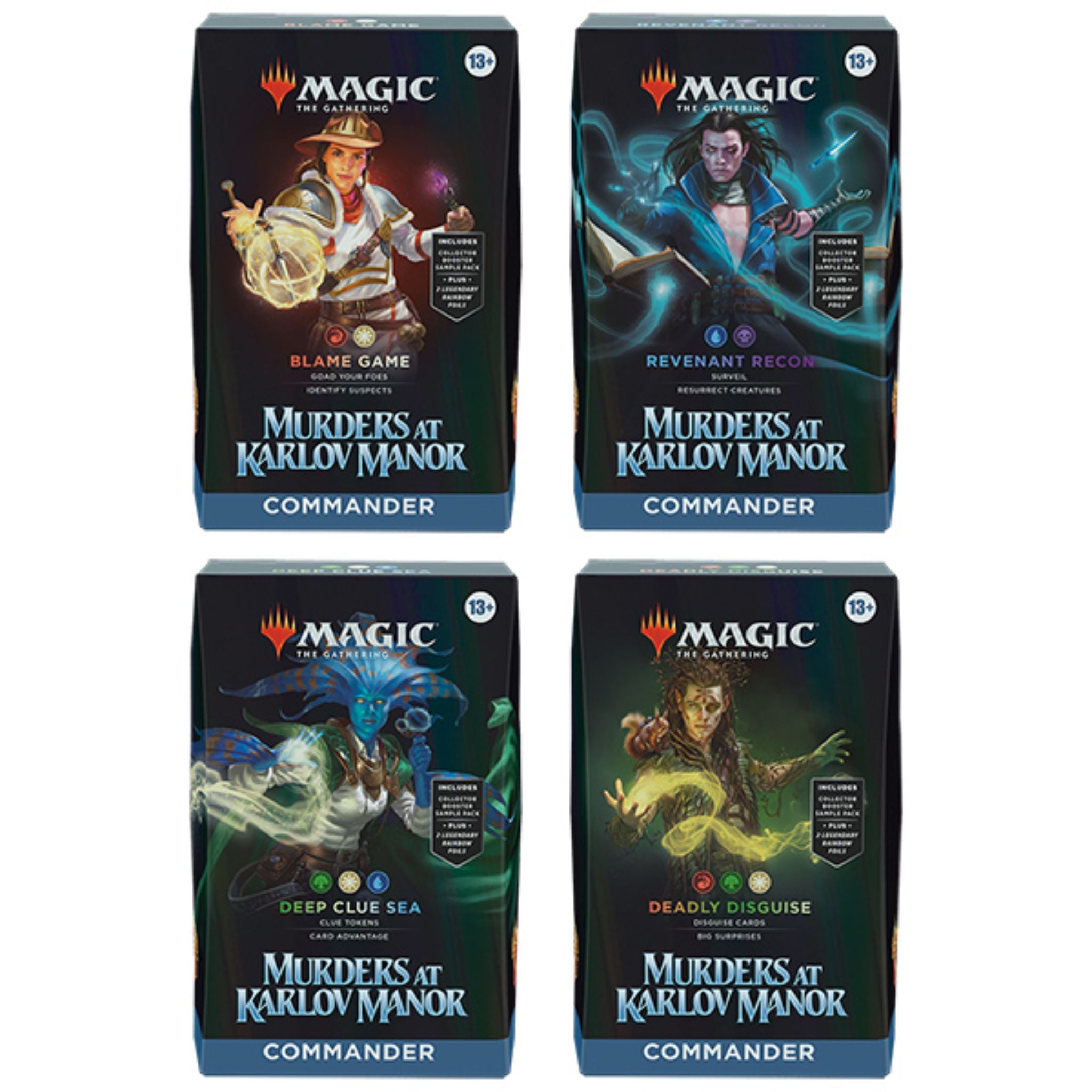Magic The Gathering Murders at Karlov Manor Commander Deck (4 Decks)