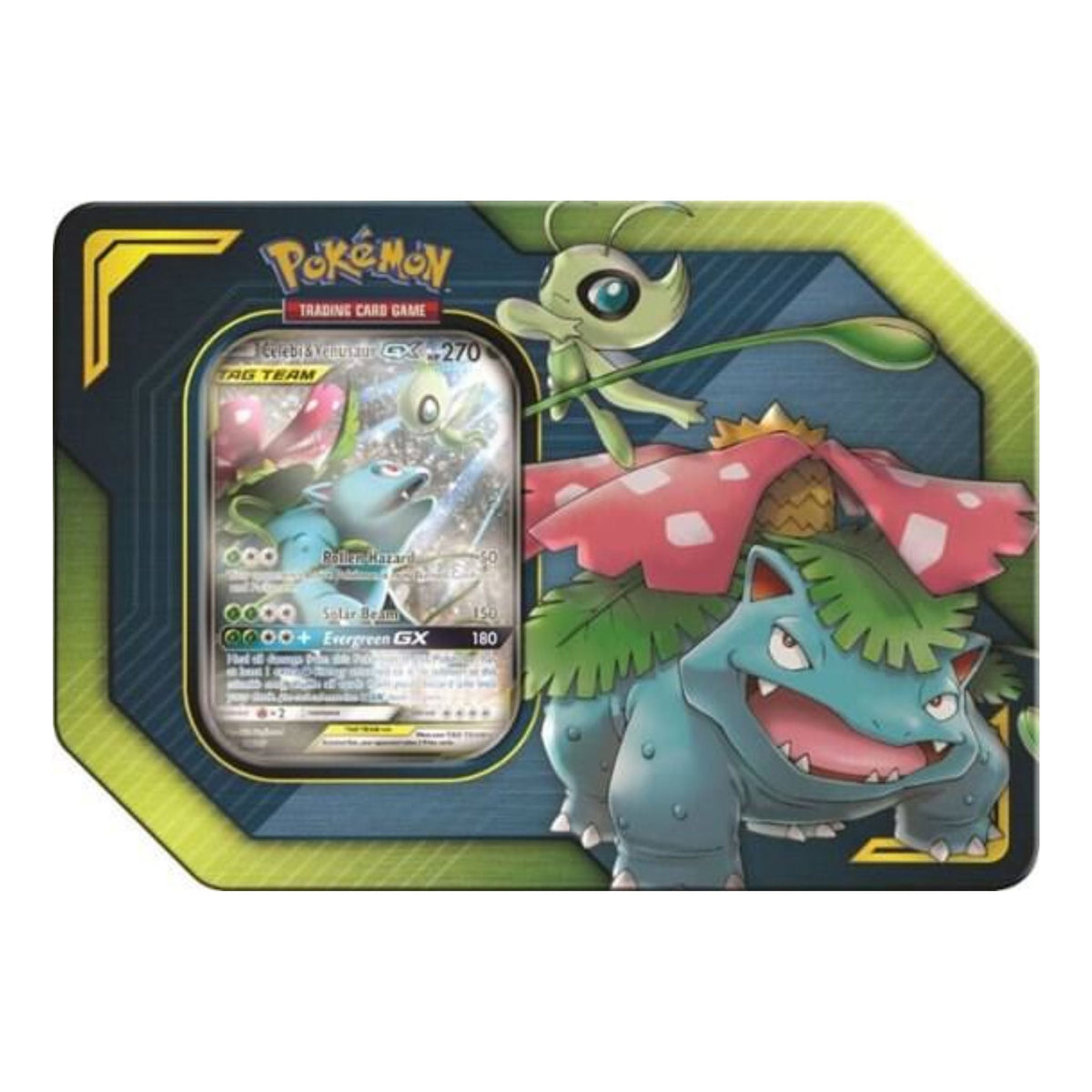 Pokemon Tag Team Celebi & Venusaur GX Tin