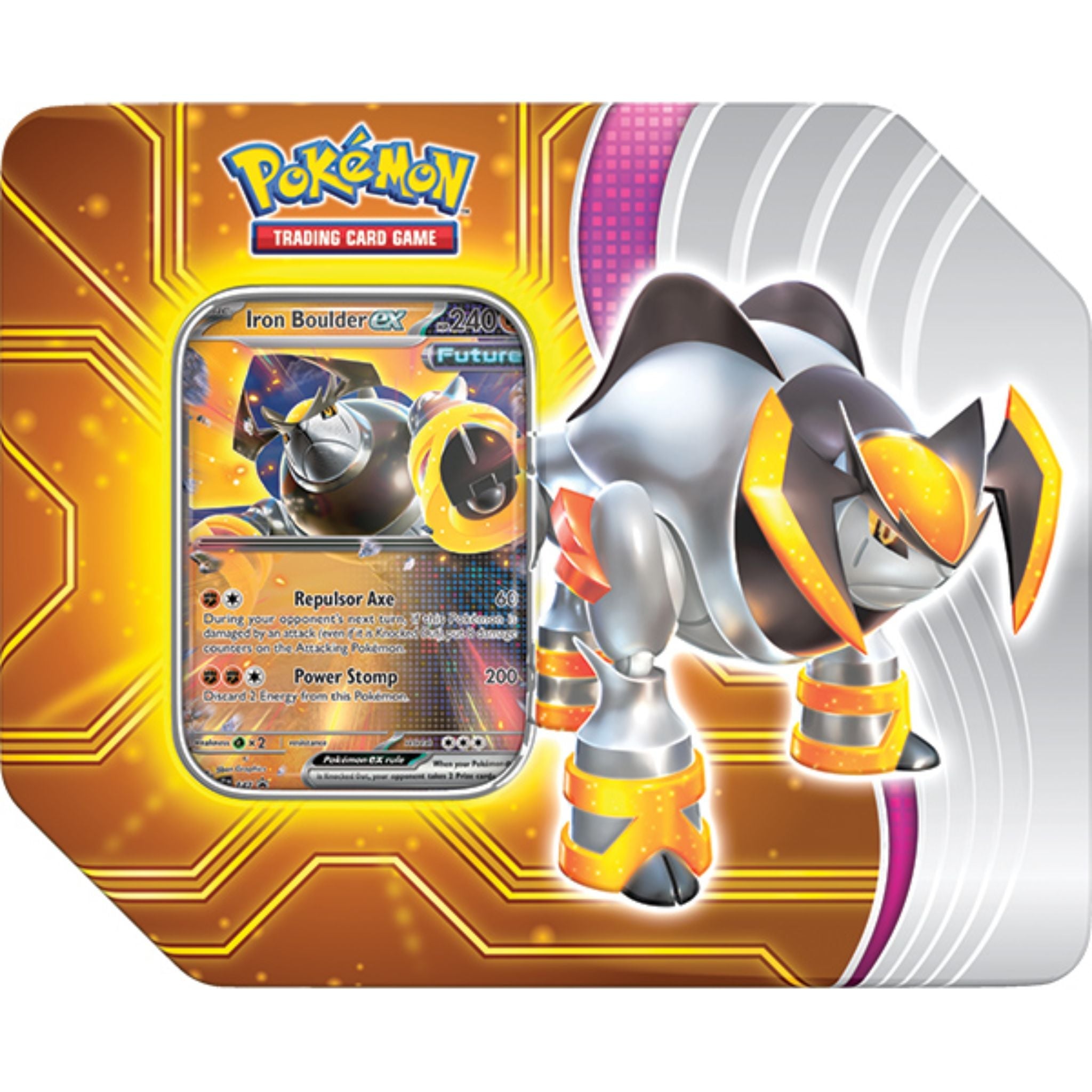 Pokemon Paradox Destinies Iron Boulder Tin