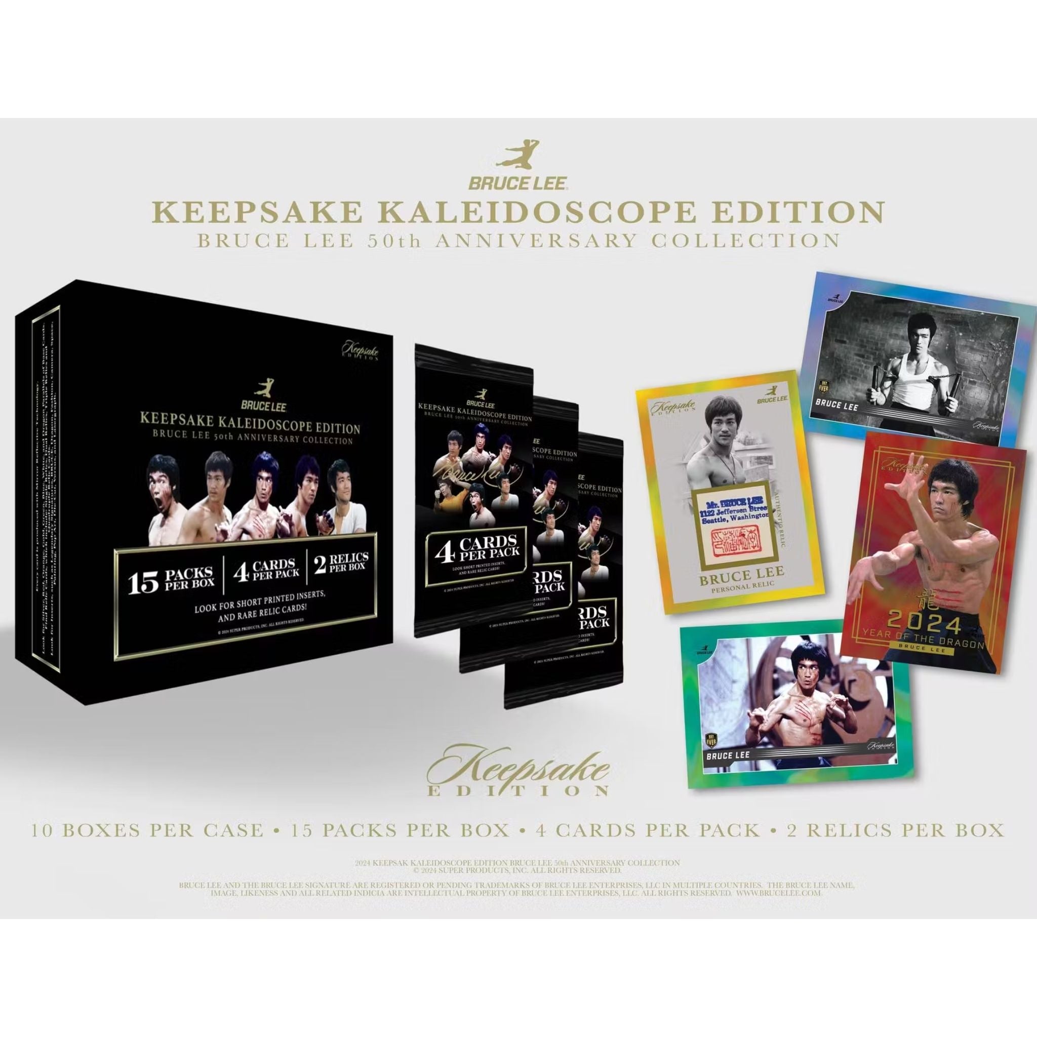 2024 Keepsake Bruce Lee 50th Anniversary Collection Kaleidoscope Edition Box