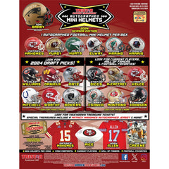 2024 TriStar Hidden Treasures Autographed Football Mini Helmet Season Edition Hobby Box