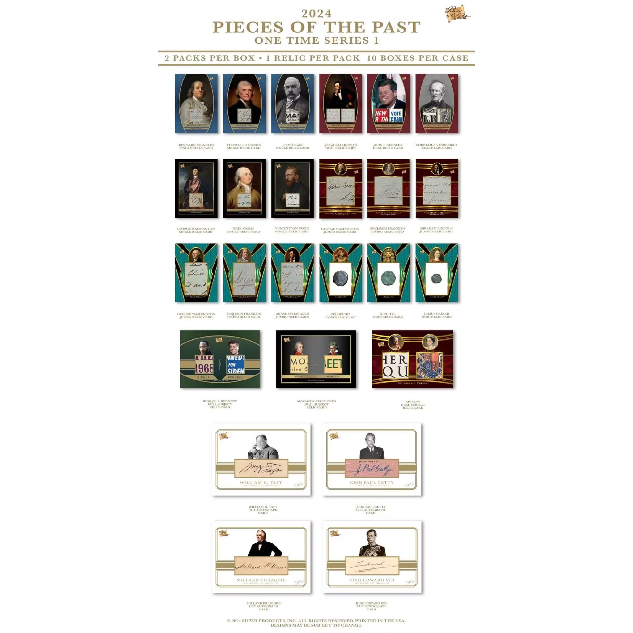 2024 Pieces of the Past One Time Edition Series 1 Hobby Box
