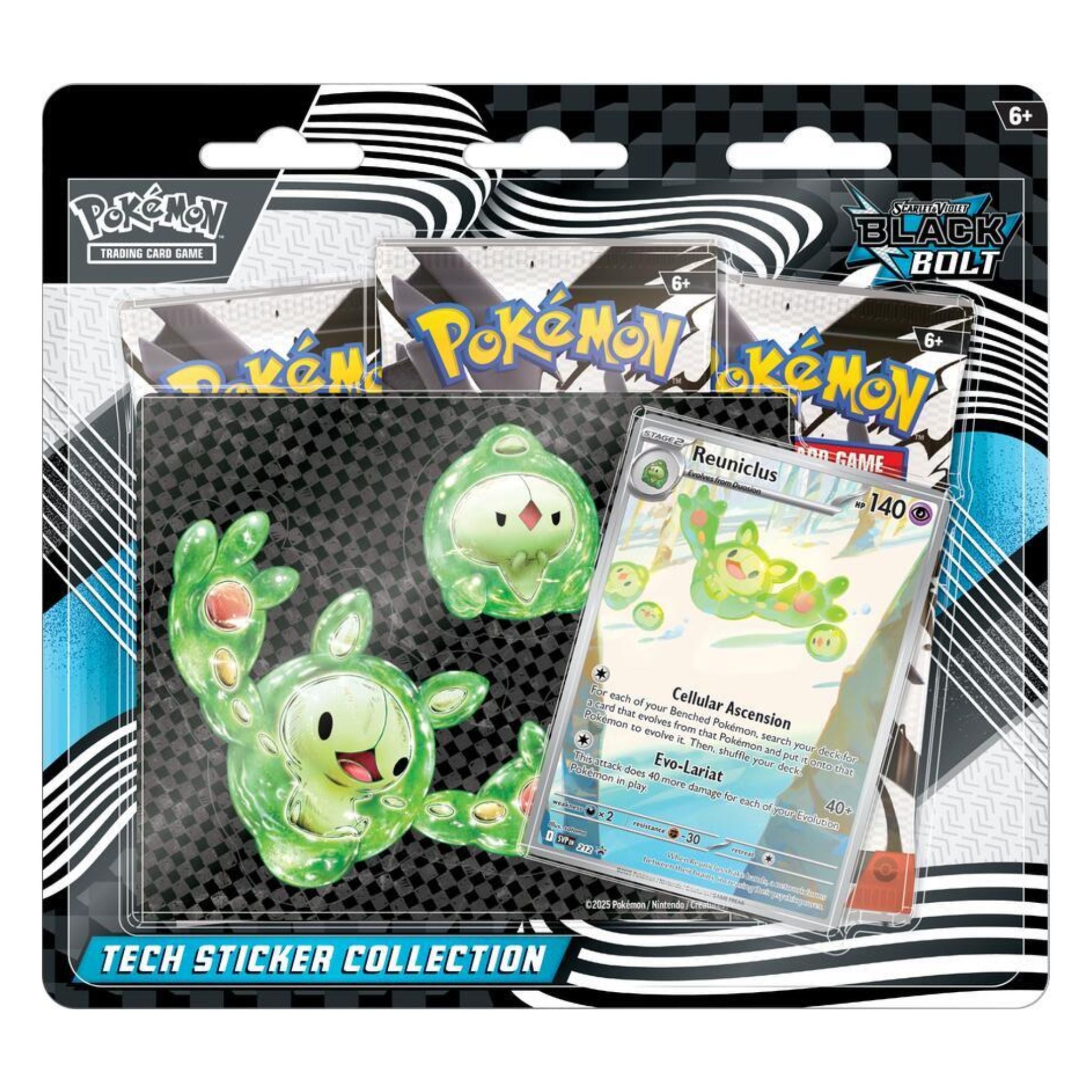 Pokemon Scarlet & Violet Black Bolt Tech Sticker Collection