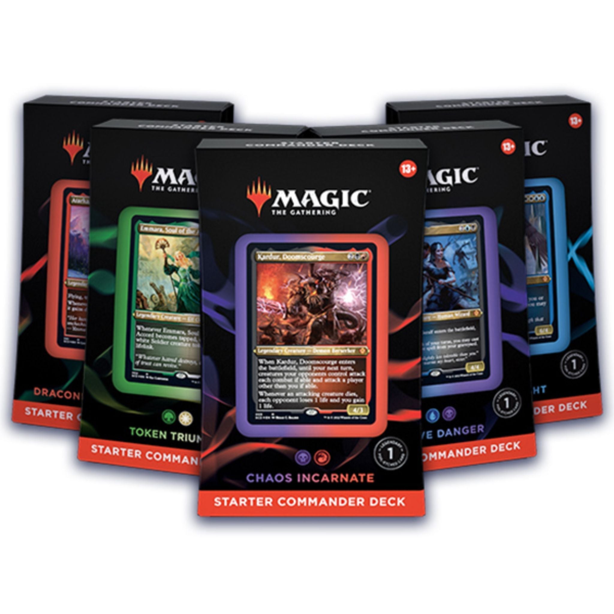 Magic The Gathering Starter Commander Deck Set (5 Decks)