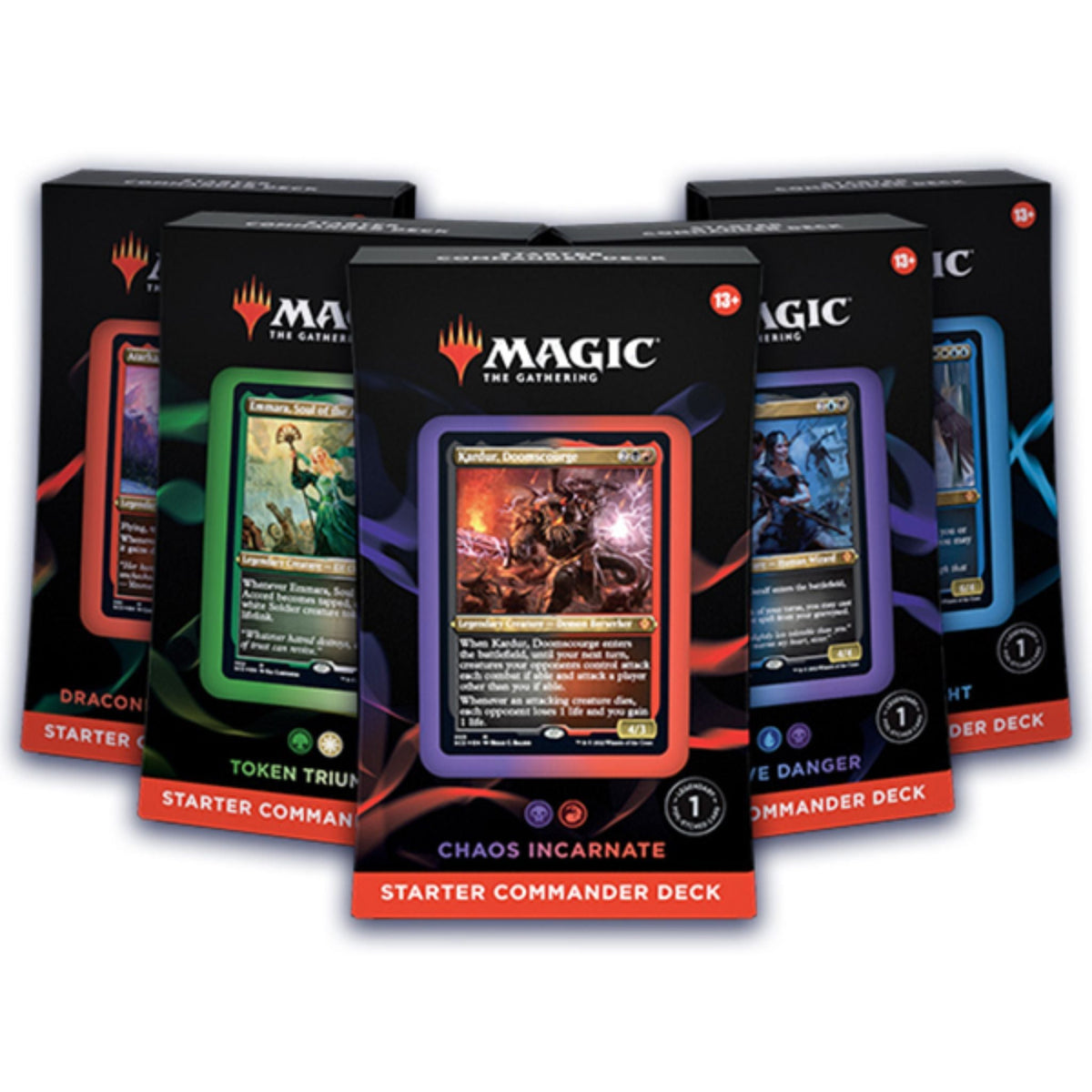 Magic The Gathering Starter Commander Deck Set (5 Decks)