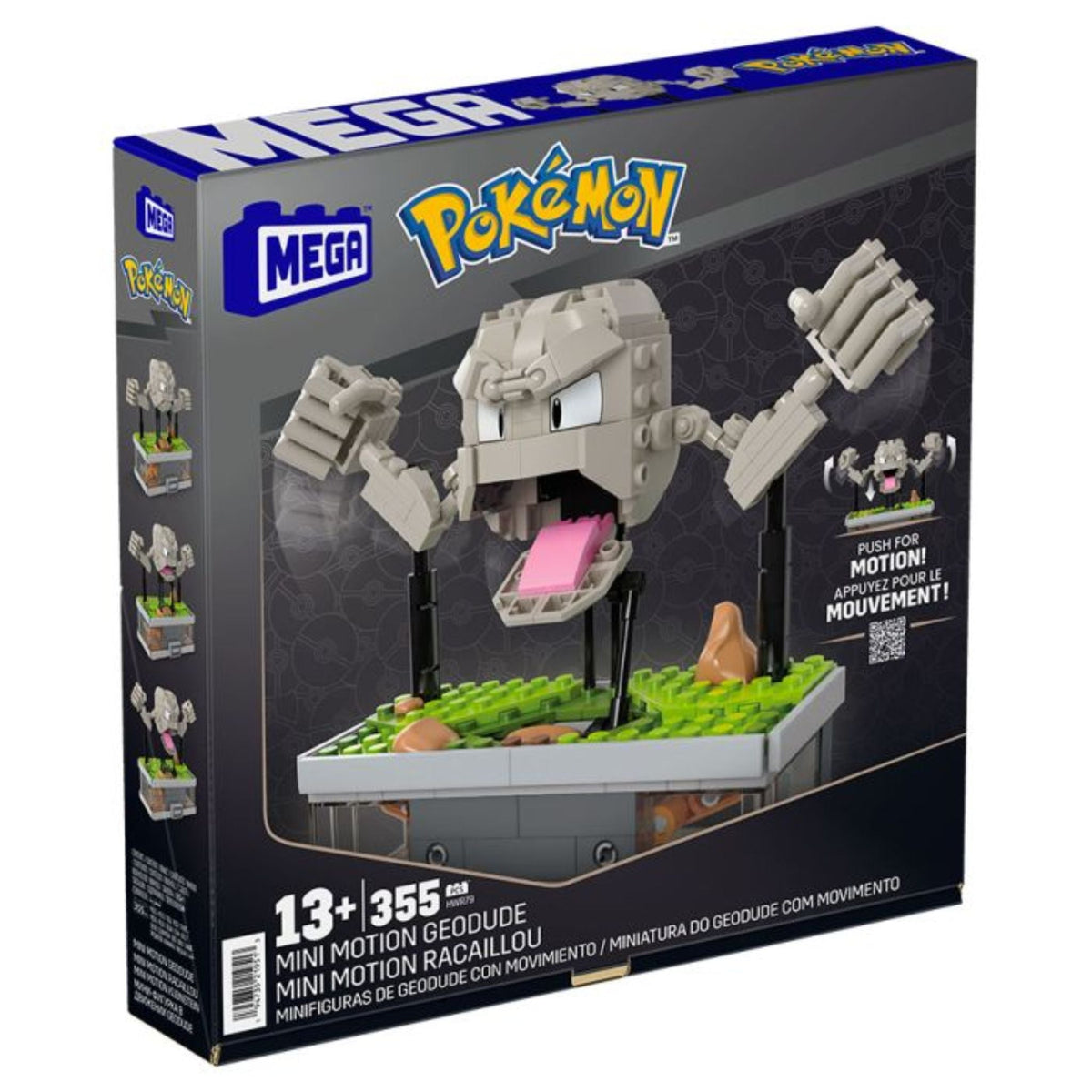 Mattel Mega Construx Mini Motion Geodude