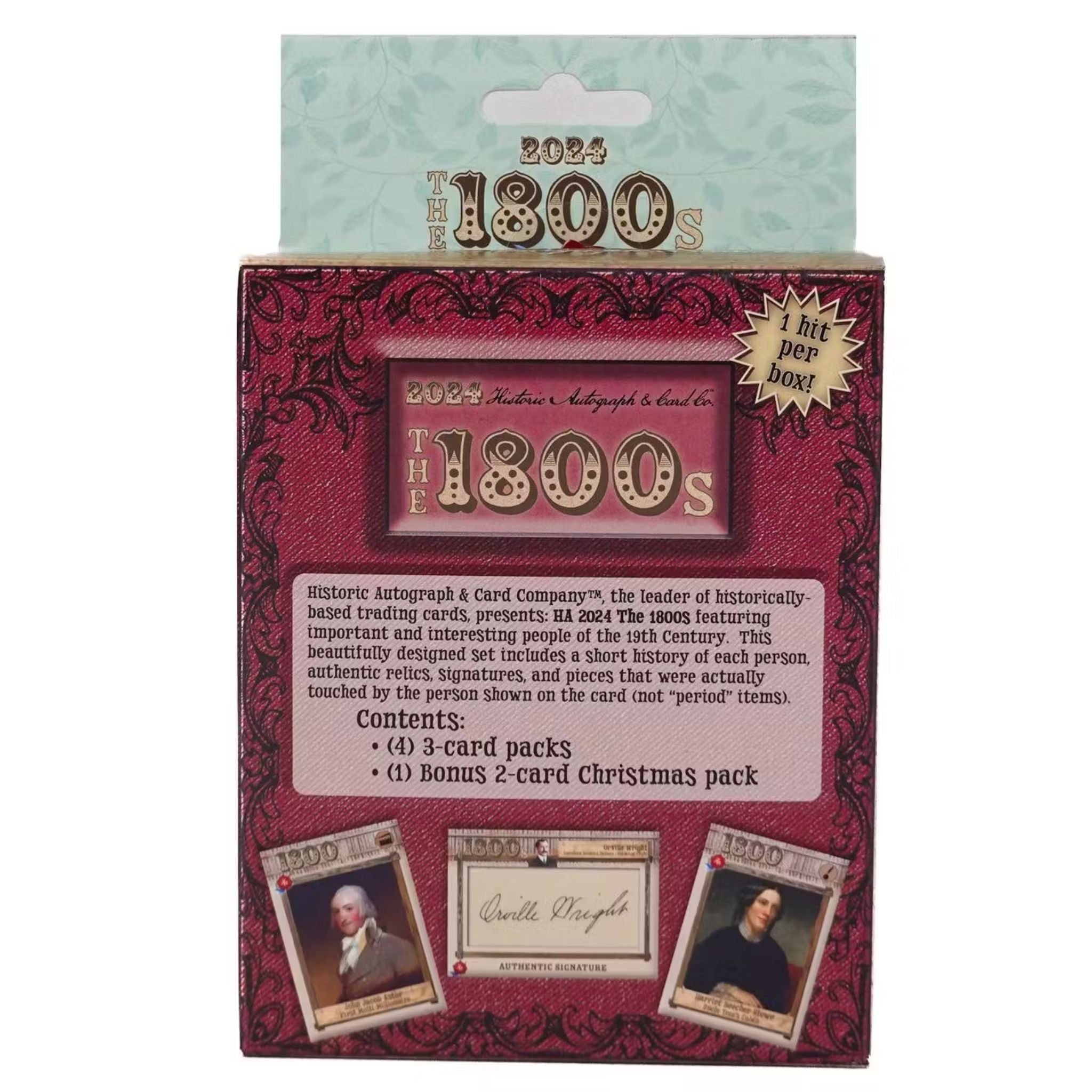 2024 Historic Autographs The 1800's Hobby Box