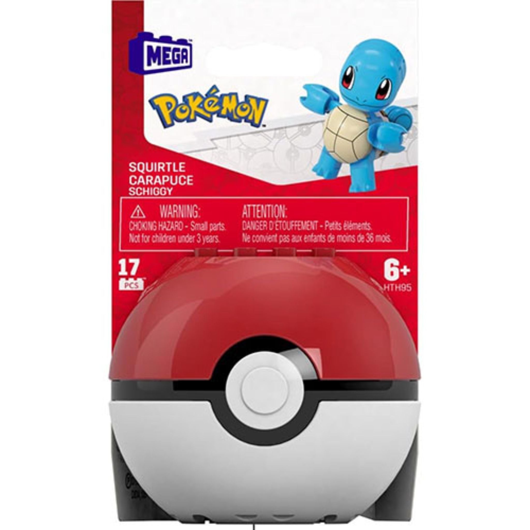 Mattel Mega Construx Pokemon Evergreen Squirtle Poke Ball