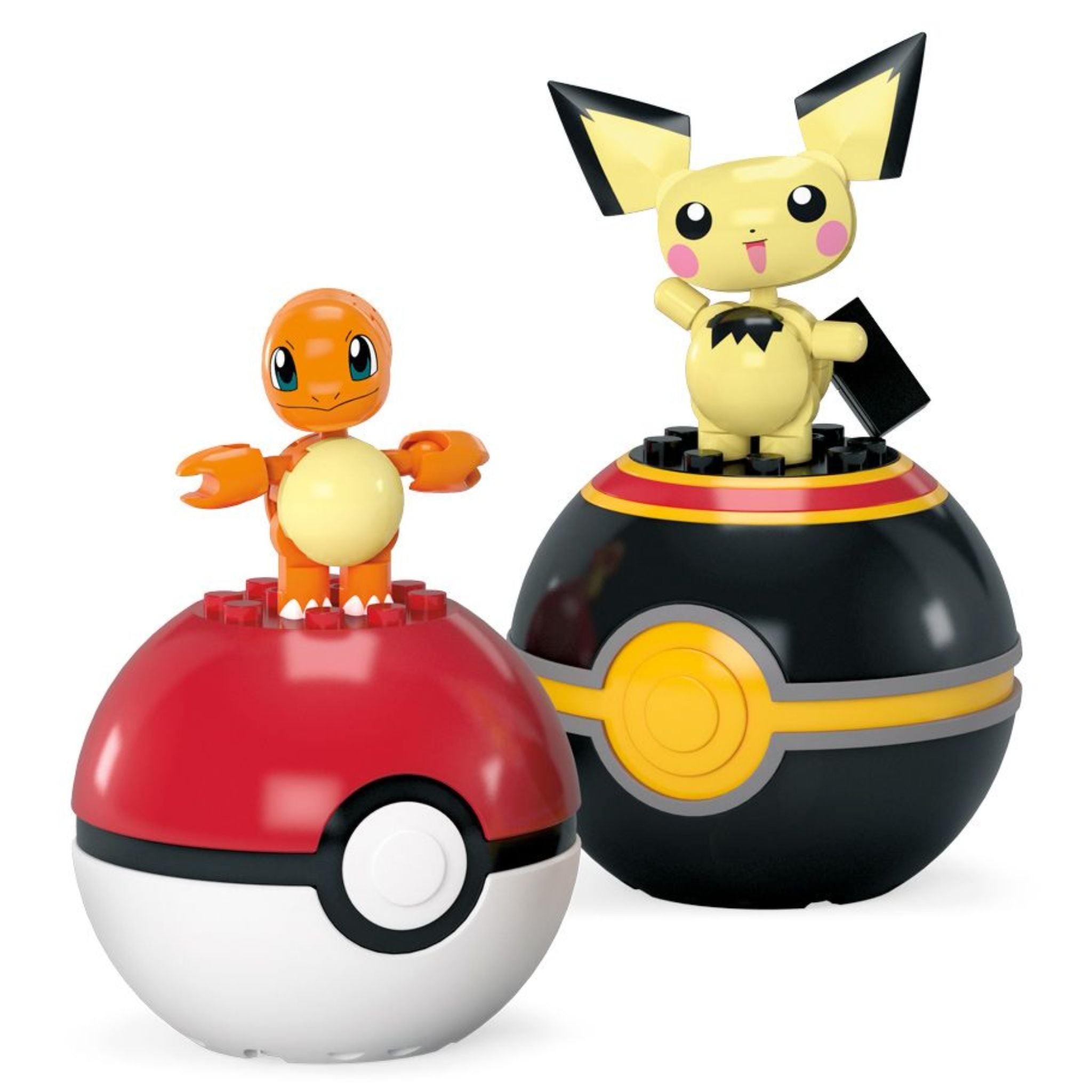 Mega Construx Pokemon Poke Ball Collection Charmander & Pichu