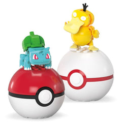 Mega Construx Pokemon Poke Ball Collection Bulbasaur & Psyduck