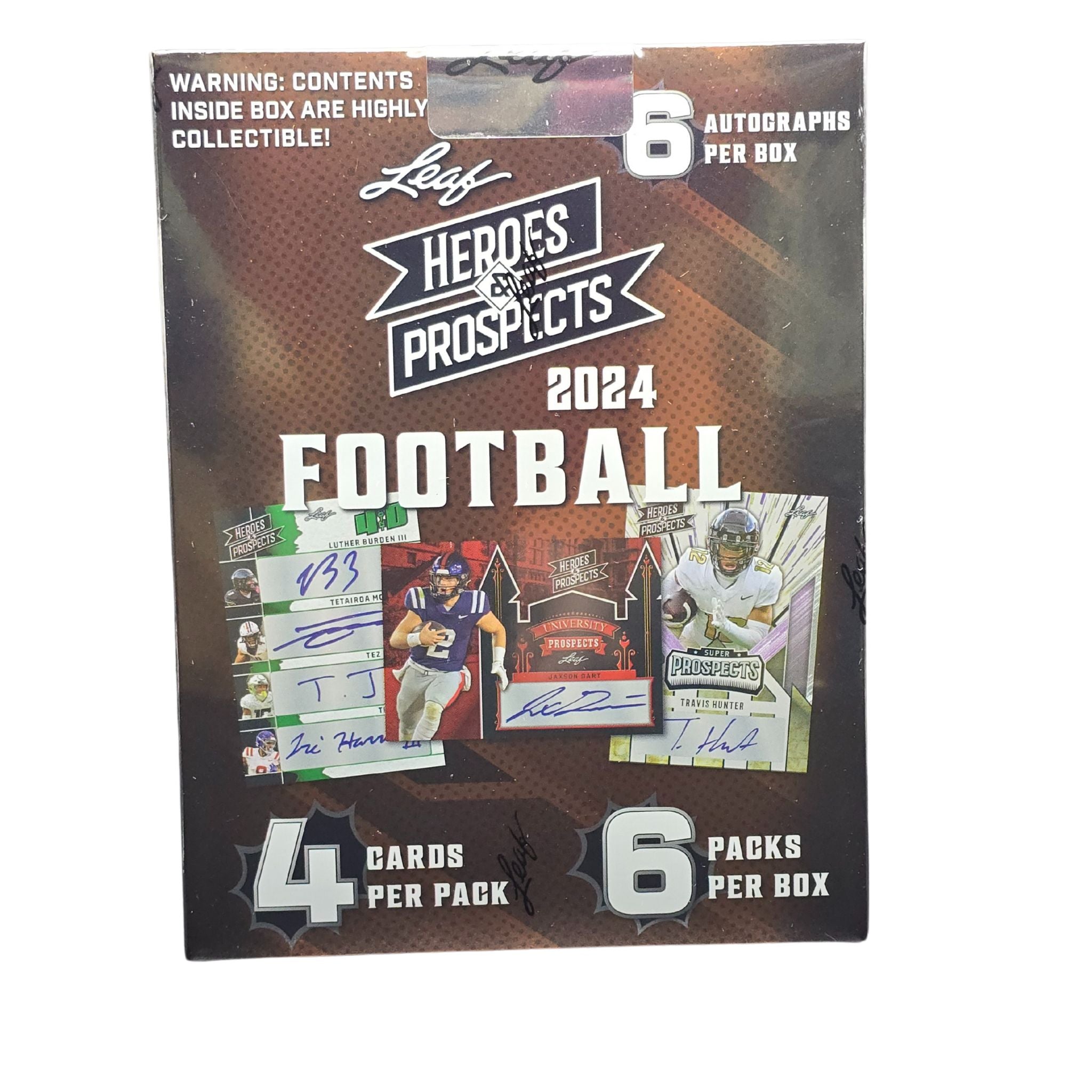 2024 Leaf Heroes & Prospects Football Hobby Box