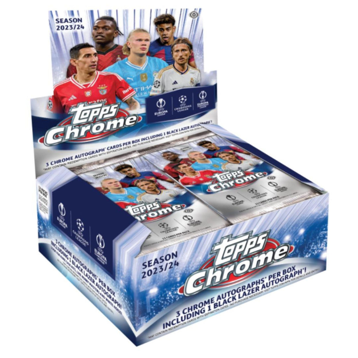 2023/24 Topps Chrome UEFA Club Competitions Soccer Jumbo Box