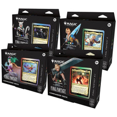 Magic The Gathering Universes Beyond Final Fantasy Commander Deck Display (4 Decks)