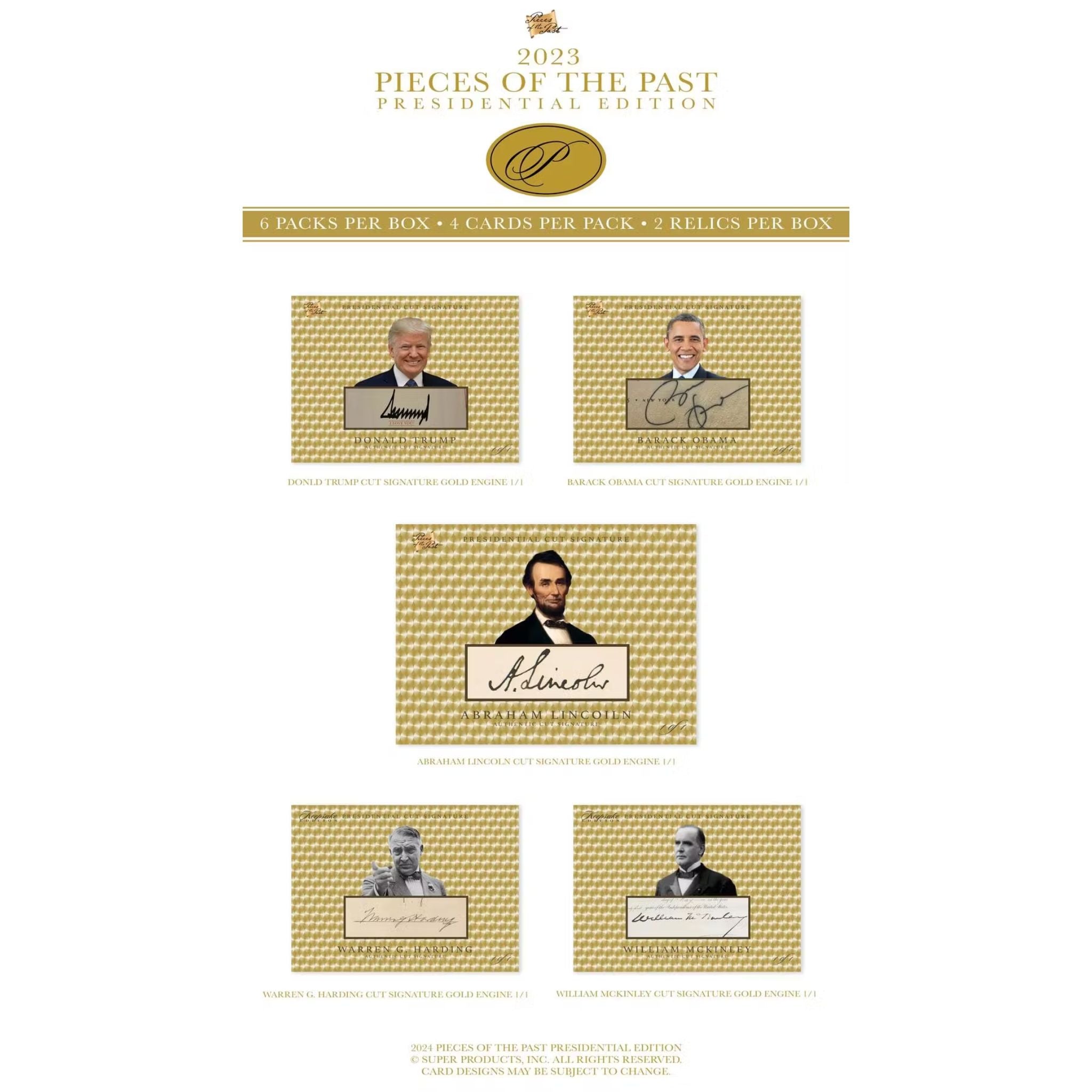 2023 Super Break Pieces of the Past Presidential Edition Box