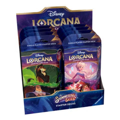 Disney Lorcana Shimmering Skies Starter Deck Display (8 Decks)