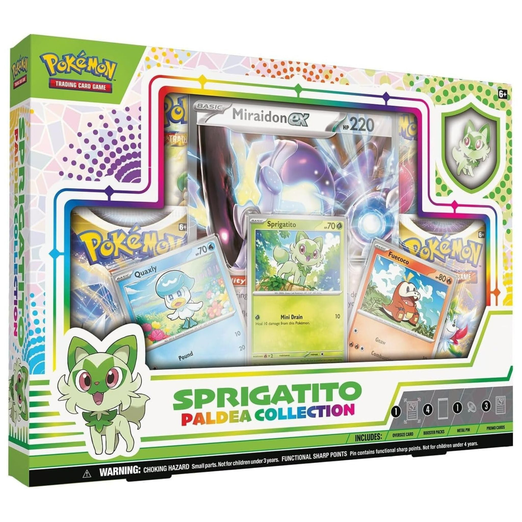 Pokemon Paldea Collection Sprigatito / Miraidon Ex