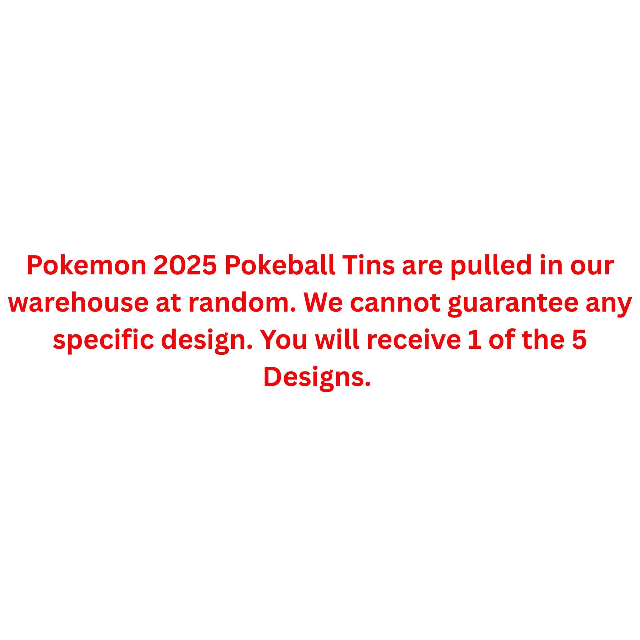Pokemon 2025 Pokeball Tin