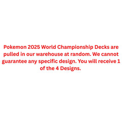 Pokemon 2025 World Championship Deck