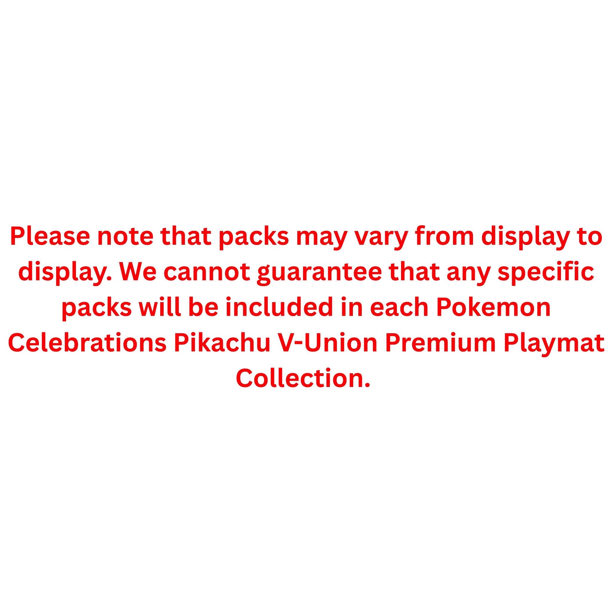 Pokemon Celebrations Pikachu V-Union Premium Playmat Collection