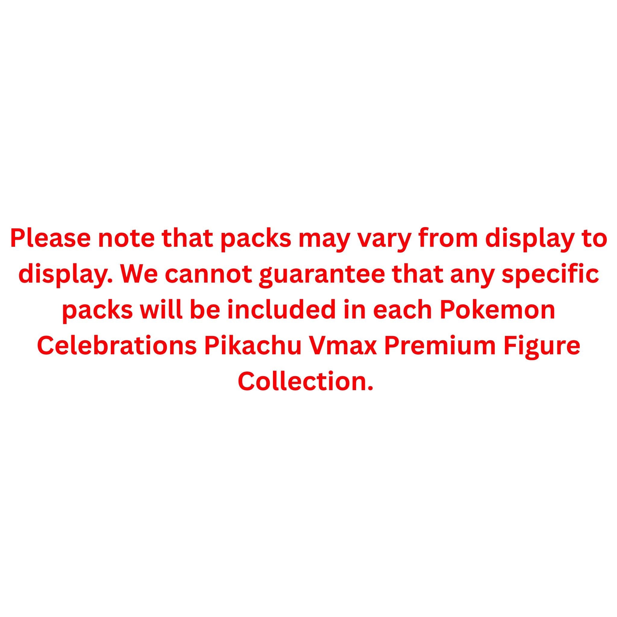 Pokemon Celebrations Pikachu Vmax Premium Figure Collection
