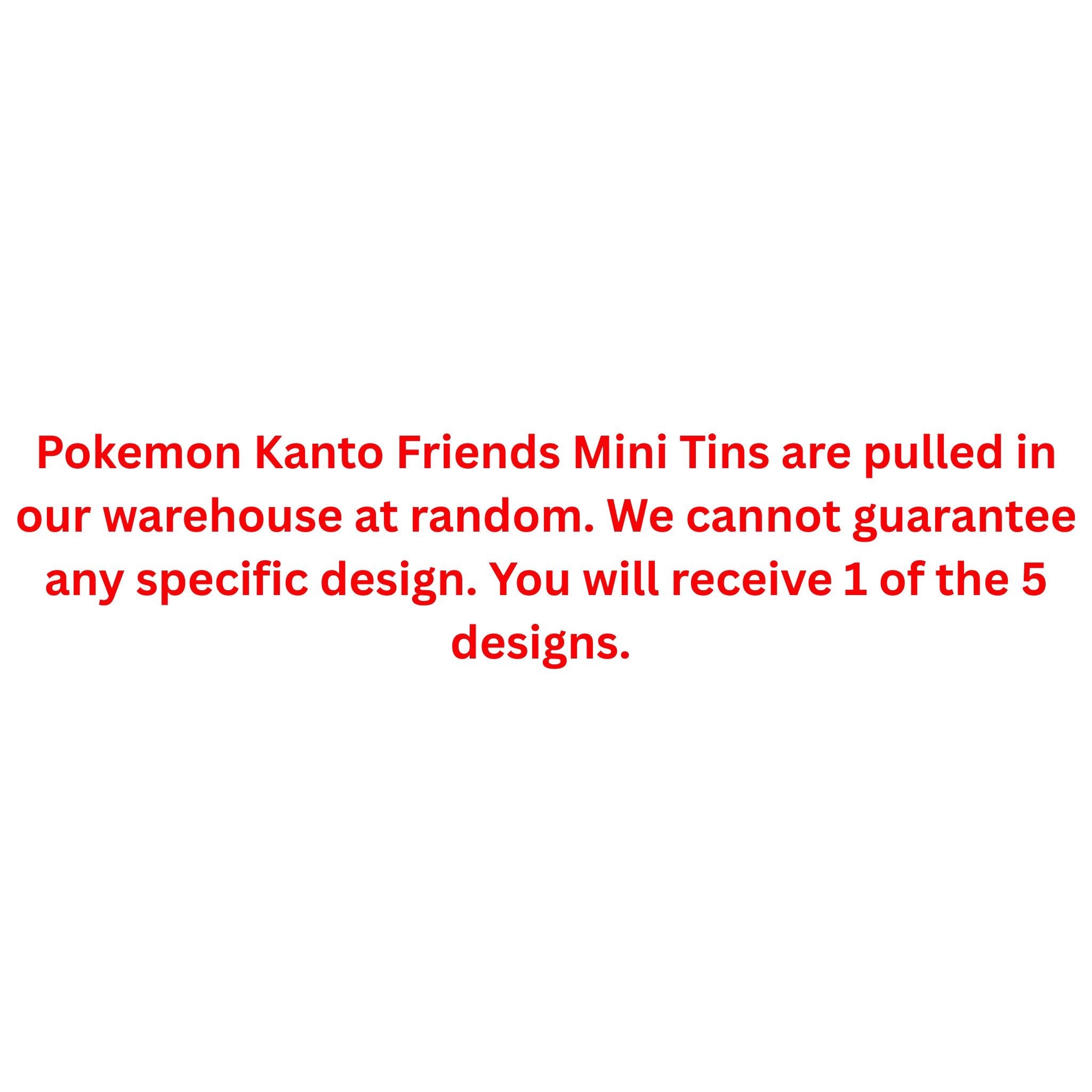 Pokemon Kanto Friends Mini Tin