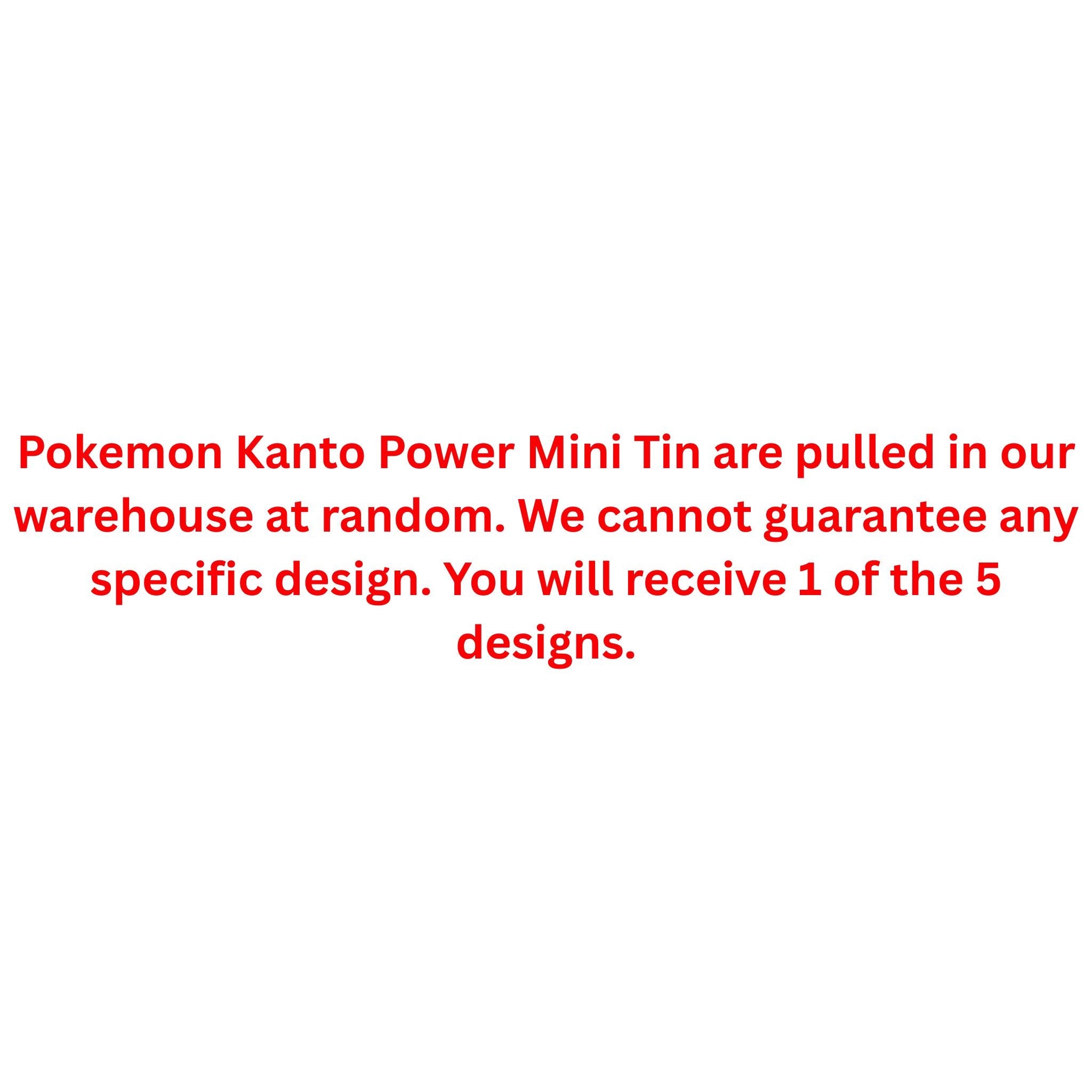 Pokemon Kanto Power Mini Tin