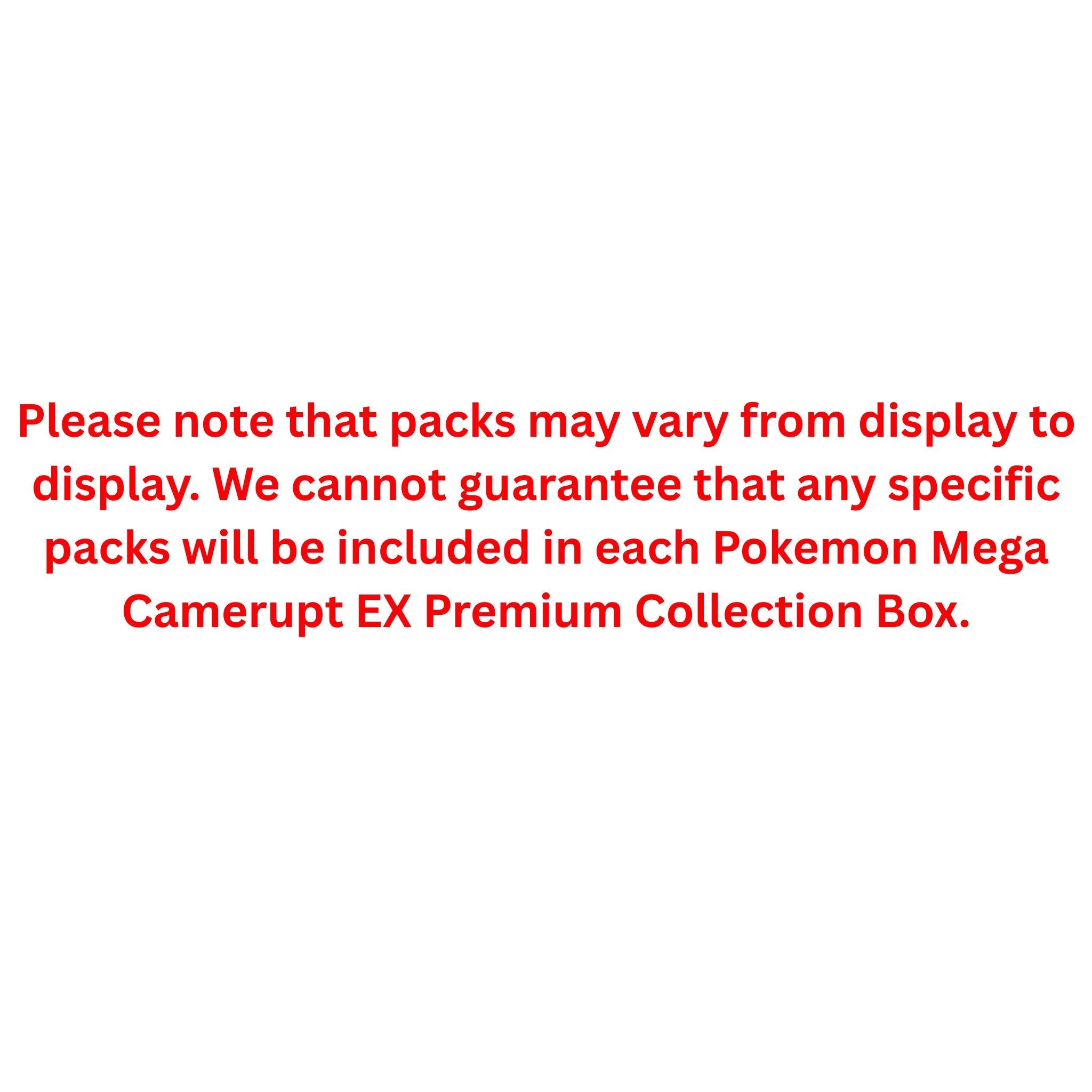 Pokemon Mega Camerupt Ex Premium Collection Box
