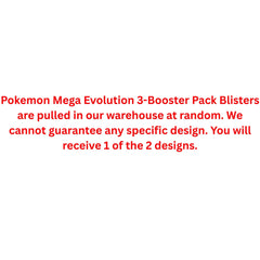 Pokemon Mega Evolution 3-Booster Pack Blister