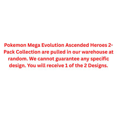 Pokemon Mega Evolution Ascended Heroes 2-Pack Collection