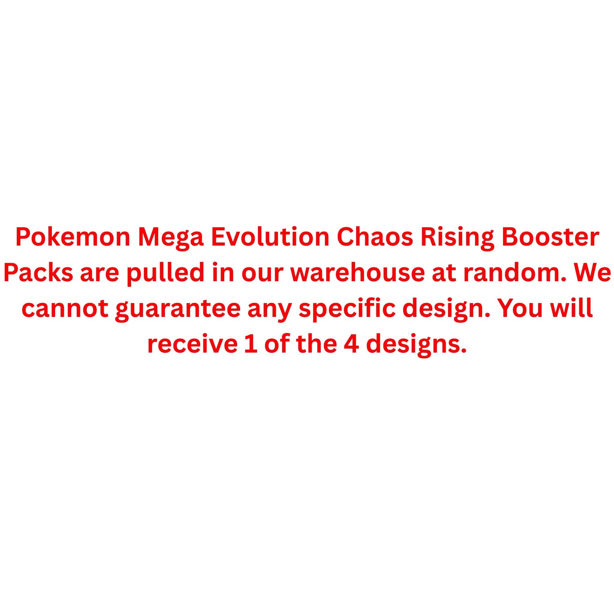 Pokemon Mega Evolution Chaos Rising Booster Pack
