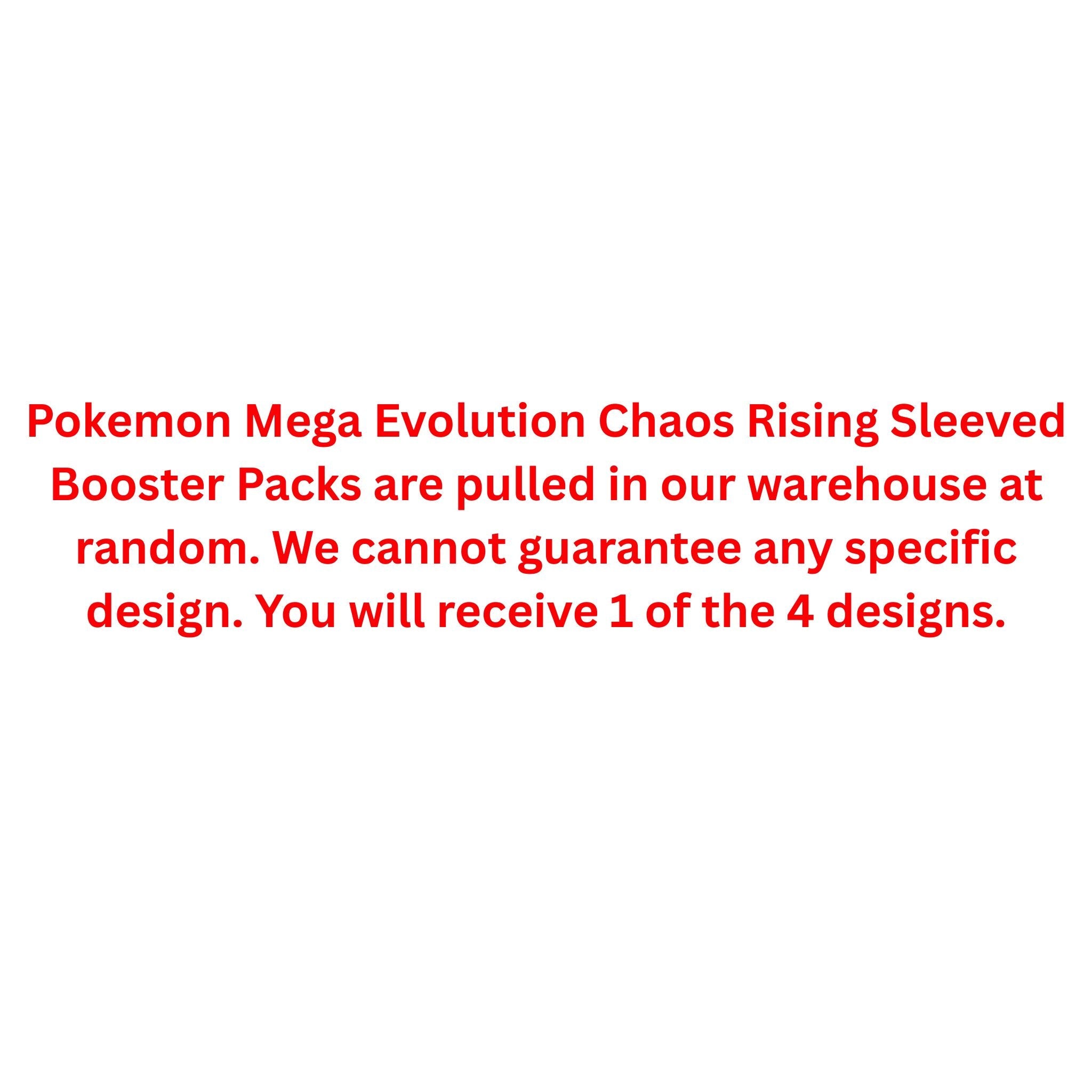 Pokemon Mega Evolution Chaos Rising Sleeved Booster Pack