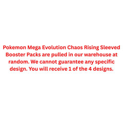 Pokemon Mega Evolution Chaos Rising Sleeved Booster Pack