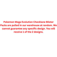 Pokemon Mega Evolution Checklane Blister Pack