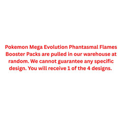 Pokemon Mega Evolution Phantasmal Flames Booster Pack