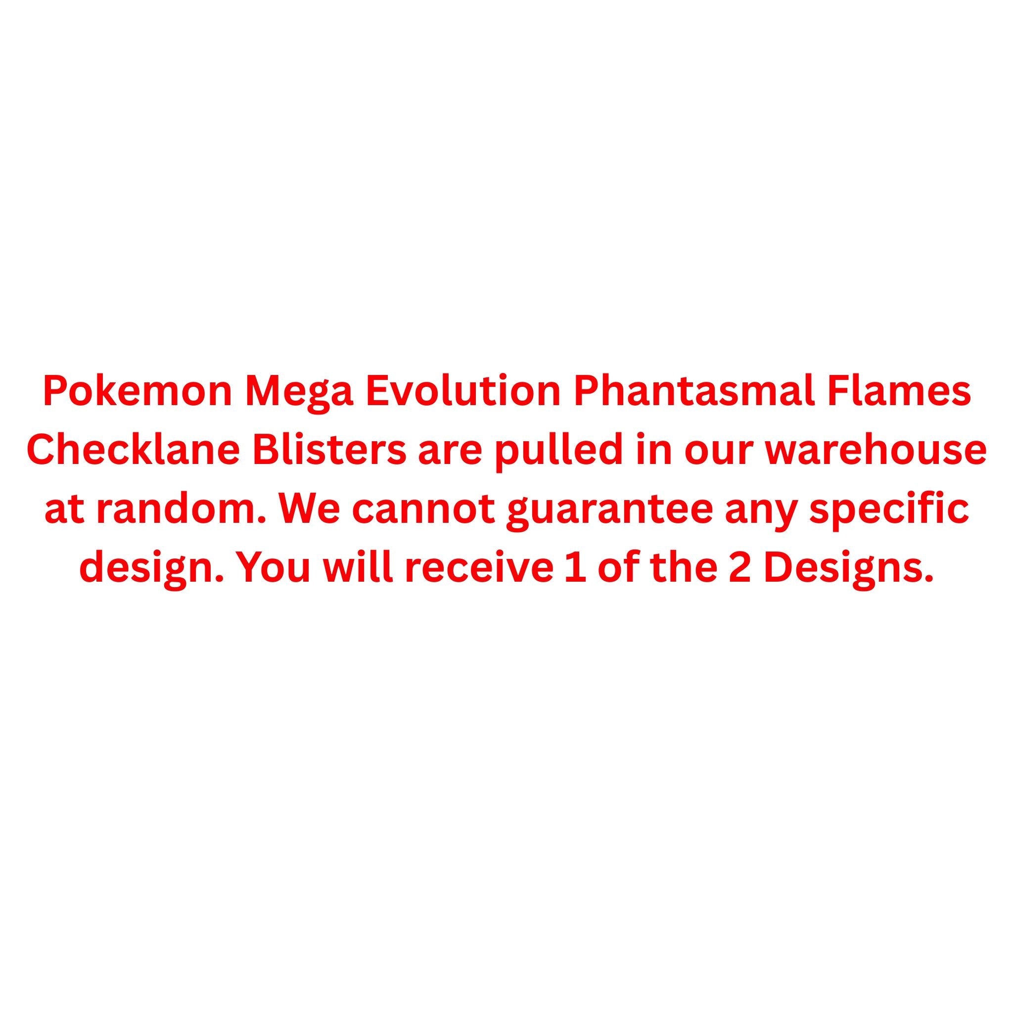 Pokemon Mega Evolution Phantasmal Flames Checklane Blister
