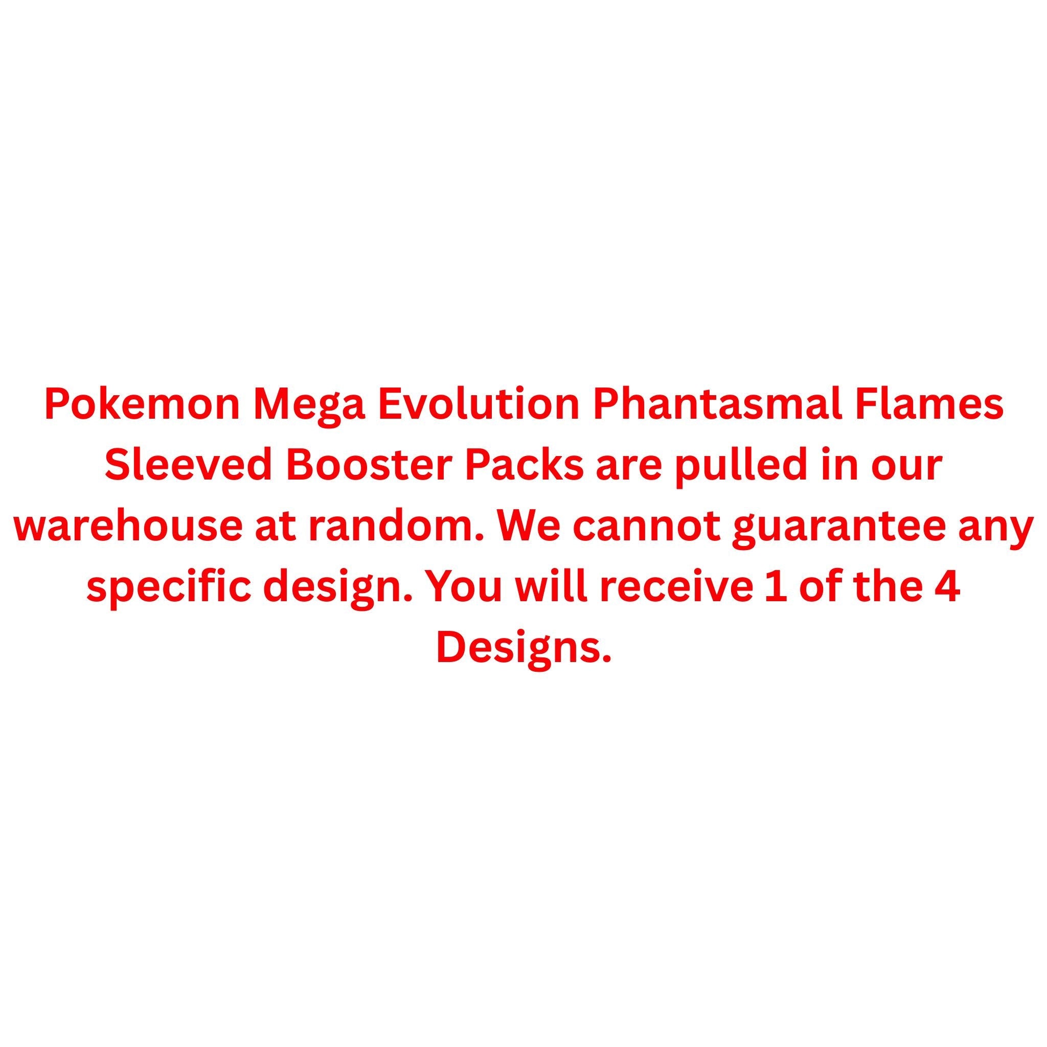 Pokemon Mega Evolution Phantasmal Flames Sleeved Booster Pack